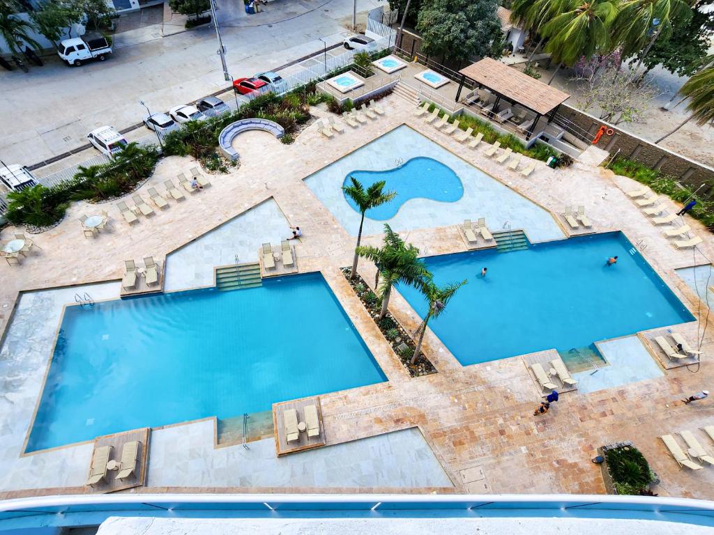 Piscinas desde arriba